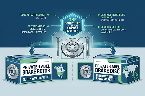 Sistema de nomenclatura de marca privada de Disco De Freno y rotor de freno nomenclatura de catálogo de marca privada de Disco De Freno vs. rotor de freno