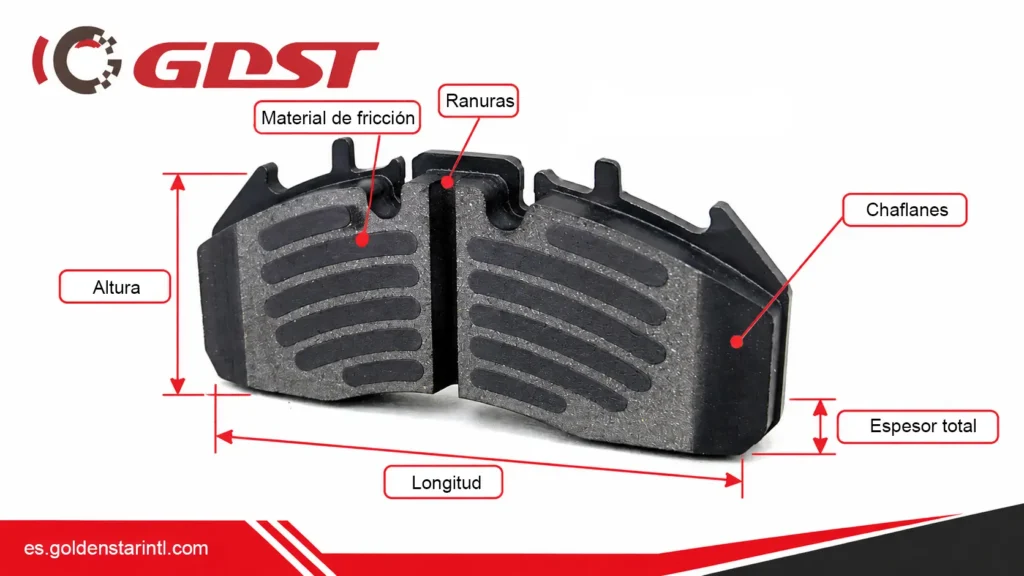 Especificaciones técnicas e identificación de las pastillas de freno para camiones